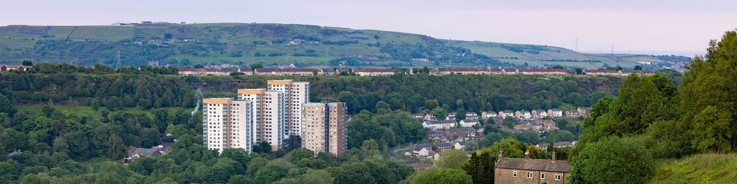 North Halifax hills and flats