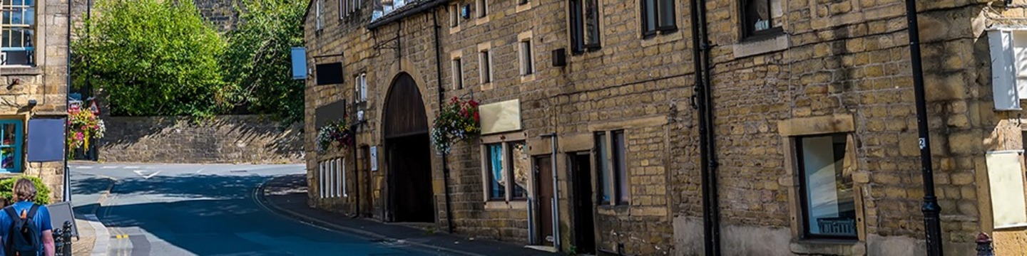 Street view in Hebden Bridge