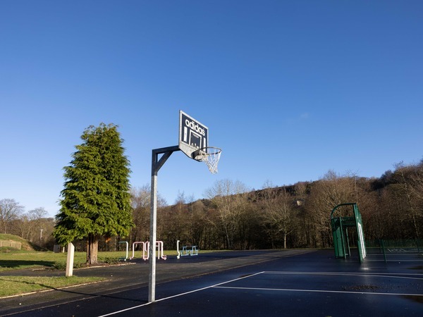 Basketball hoops in Mixenden Urban Park